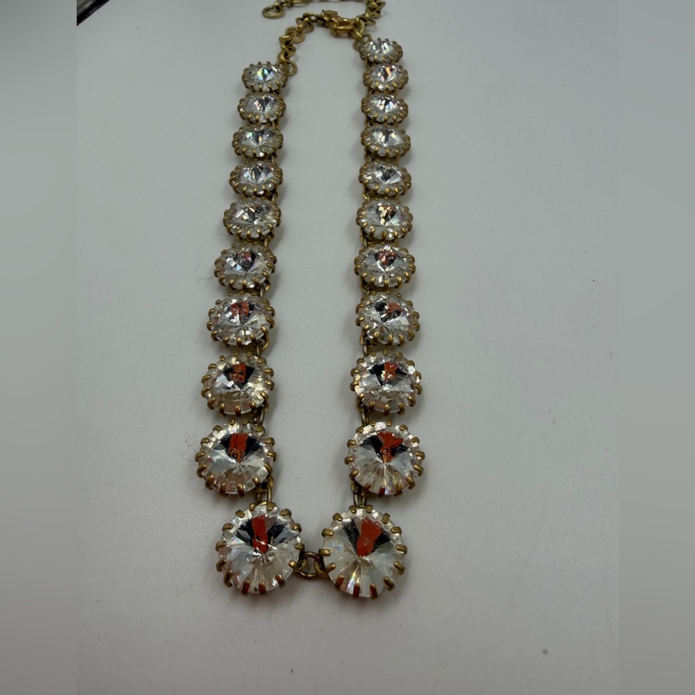 J.Crew necklace clear stones